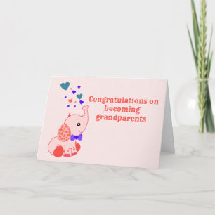 Tarjeta Felicitaciones a los nuevos abuelos