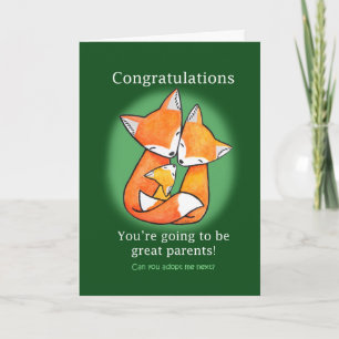Tarjeta Felicitaciones a los nuevos padres Graciosos felic