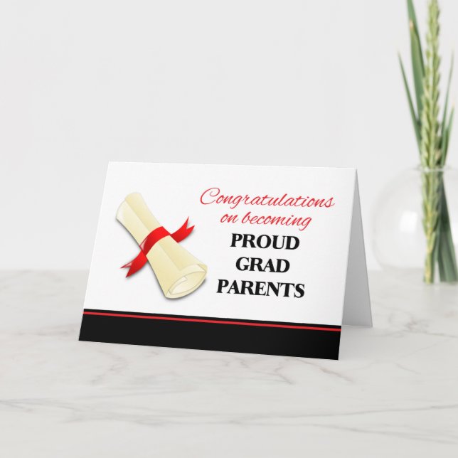 Tarjeta Felicitaciones a los padres de licenciatura (Anverso)