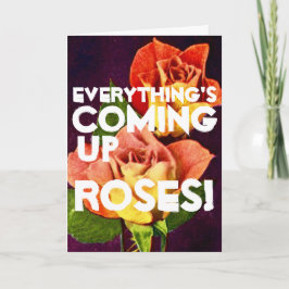 Tarjeta Felicitaciones a los ROSAS