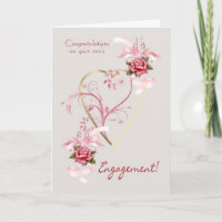 Felicitaciones a los Rosas de compromiso de su hij