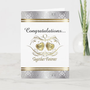 Tarjeta Felicitaciones a los señores con motivo de su boda