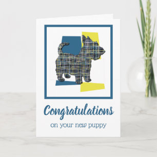 Tarjeta Felicitaciones a perro de cachorro de los Terrible