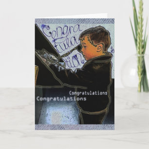 Tarjeta Felicitaciones a Retro Boy Calling
