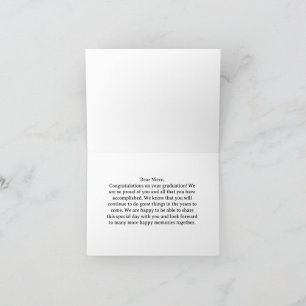 Tarjeta felicitaciones a sobrina por su graduación