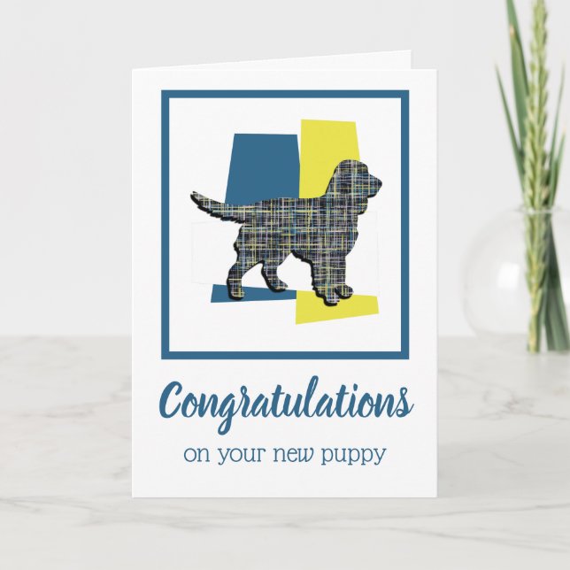 Tarjeta Felicitaciones a Sprocker Spaniel Dog Puppy (Anverso)