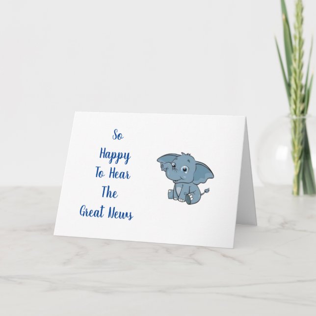 TARJETA FELICITACIONES A SU "BEBÉ" (Anverso)