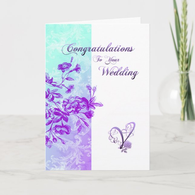 Tarjeta Felicitaciones a su boda (Anverso)