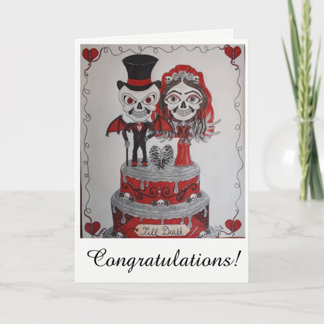 Tarjeta Felicitaciones a su boda. (Anverso)