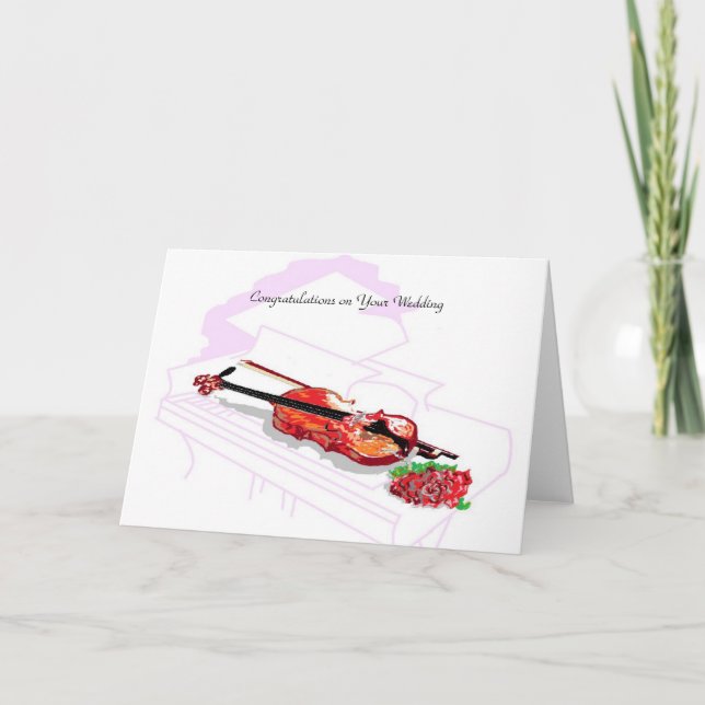 Tarjeta Felicitaciones a su Boda (Anverso)
