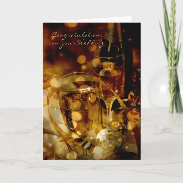 Tarjeta Felicitaciones a su Boda matrimonial (Anverso)