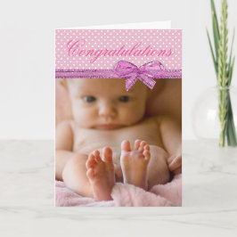 Tarjeta Felicitaciones a su Chica Recién nacido