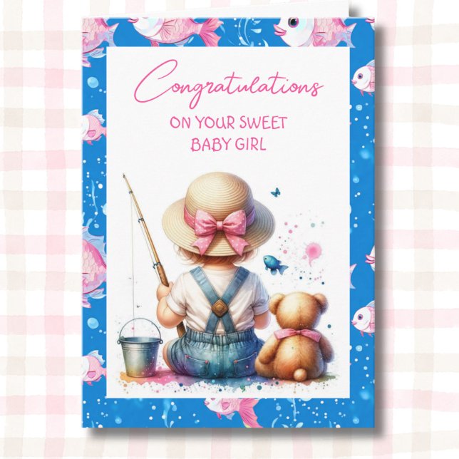 Tarjeta Felicitaciones a su Chica Recién nacido (Subido por el creador)