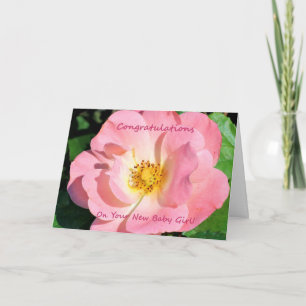 Tarjeta Felicitaciones A Su Chica Recién nacido