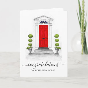 Tarjeta felicitaciones a su nuevo agente inmobiliario