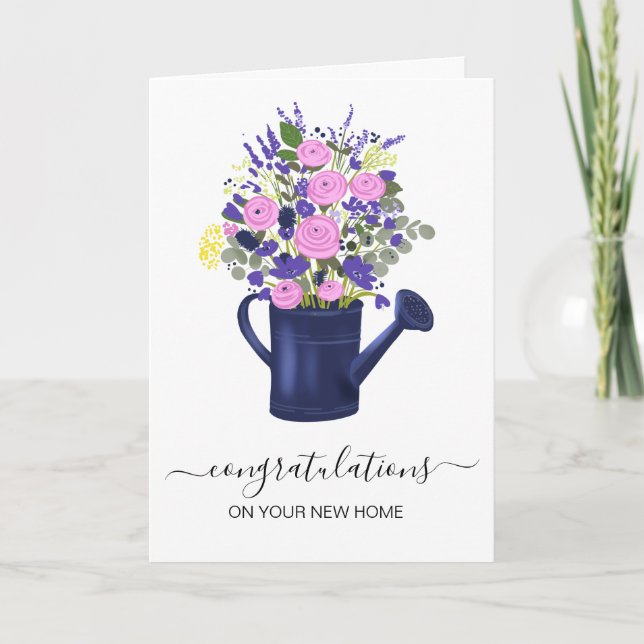 Tarjeta felicitaciones a su nuevo agente inmobiliario (Anverso)