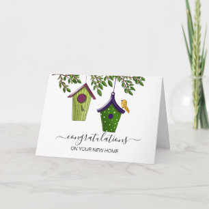 Tarjeta felicitaciones a su nuevo agente inmobiliario