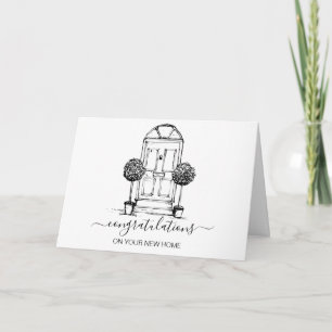 Tarjeta felicitaciones a su nuevo agente inmobiliario