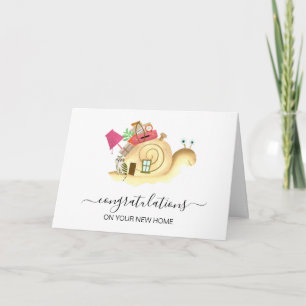 Tarjeta felicitaciones a su nuevo agente inmobiliario