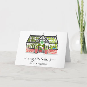 Tarjeta felicitaciones a su nuevo agente inmobiliario