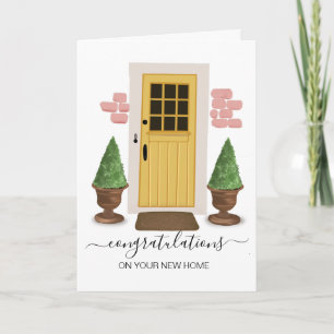 Tarjeta felicitaciones a su nuevo agente inmobiliario