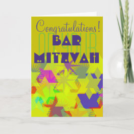 Tarjeta Felicitaciones a tu Bar Mitzvah