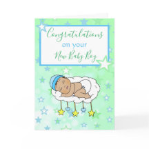 Felicitaciones a tu bebé étnico Recién nacido