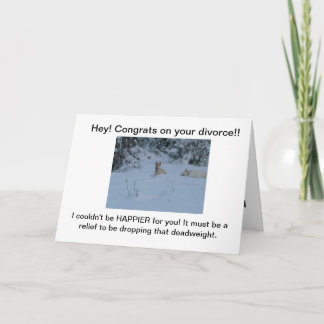 Tarjeta ¡Felicitaciones a tu DIVORCIO!