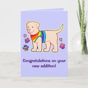 Tarjeta Felicitaciones a tu nuevo perro