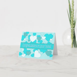 Tarjeta Felicitaciones a Twins Baby Boy