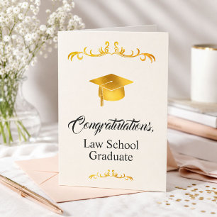 Tarjeta Felicitaciones a un elegante graduado de la facult