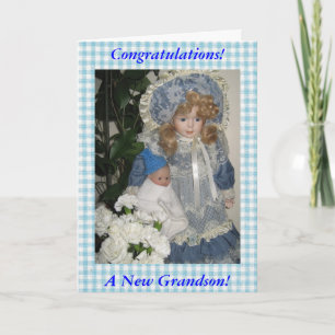 Tarjeta Felicitaciones a un nuevo nieto