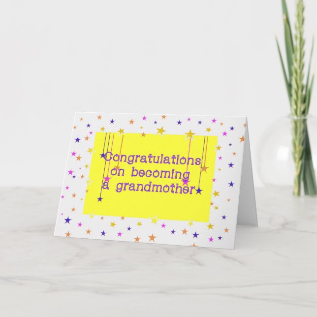 Tarjeta Felicitaciones Abuela Género Neutral (Anverso)