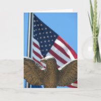 Felicitaciones: Águila y bandera