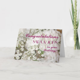 Tarjeta Felicitaciones al Boda personalizado por la respir