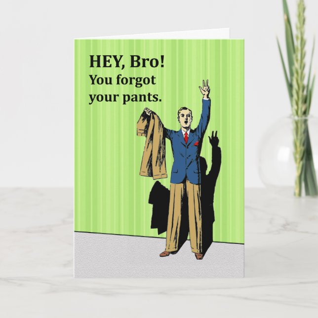 Tarjeta Felicitaciones al Boda por el hermano, de su herma (Anverso)
