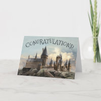Felicitaciones al castillo de Harry Potter Hogwart