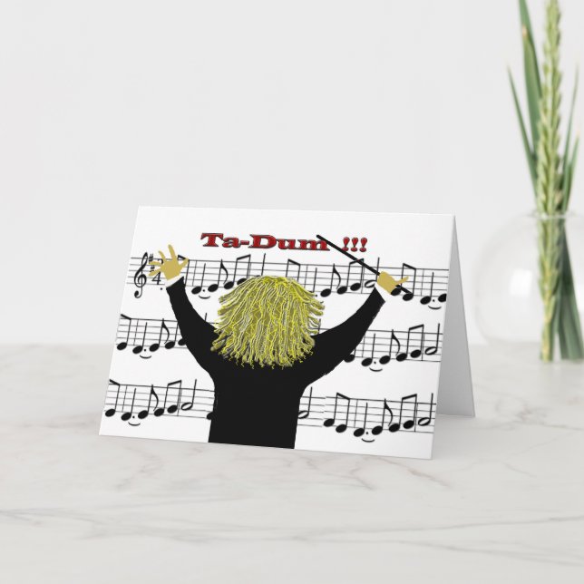 Tarjeta Felicitaciones al director de orquesta (Anverso)