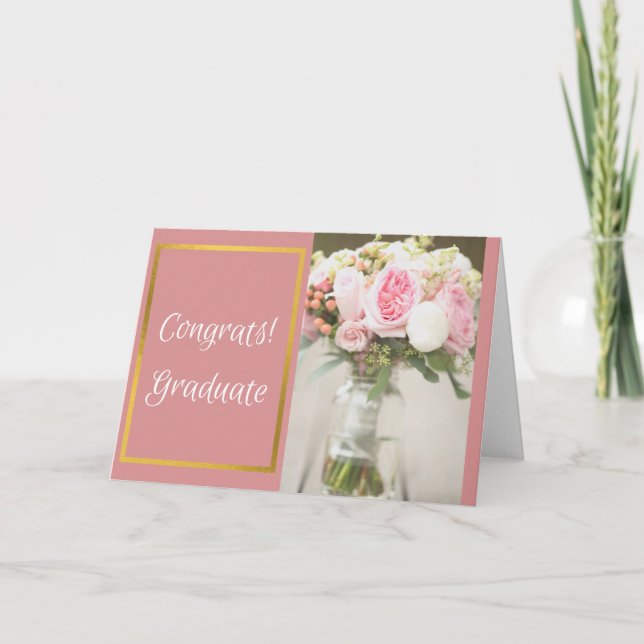 Tarjeta Felicitaciones al graduado (Anverso)