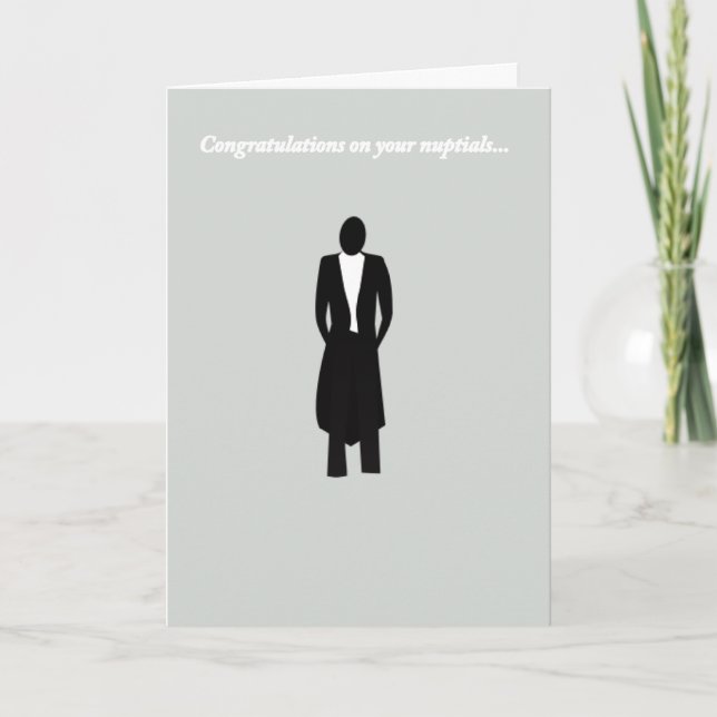 Tarjeta Felicitaciones al Groom (Anverso)