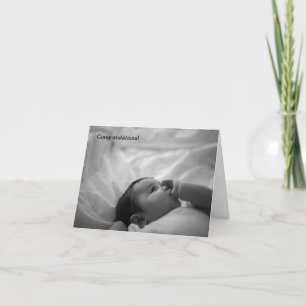 Tarjeta felicitaciones al recién nacido