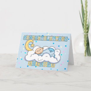 Tarjeta Felicitaciones al Recién nacido de la abuela
