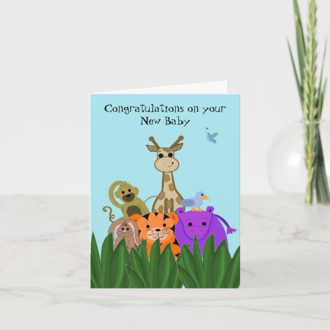 Tarjeta Felicitaciones al Recién nacido de los critiques d (Anverso)
