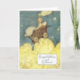 Tarjeta Felicitaciones al Recién nacido Vintage