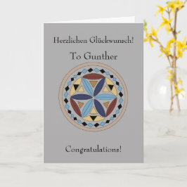 Tarjeta Felicitaciones alemanas