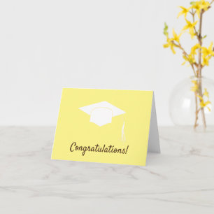Tarjeta Felicitaciones amarillo a la graduación