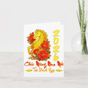 Tarjeta Felicitaciones Año Nuevo Tet Binh Ngo Vietnamita
