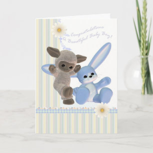 Tarjeta Felicitaciones Baby Boy Card, Recién nacido