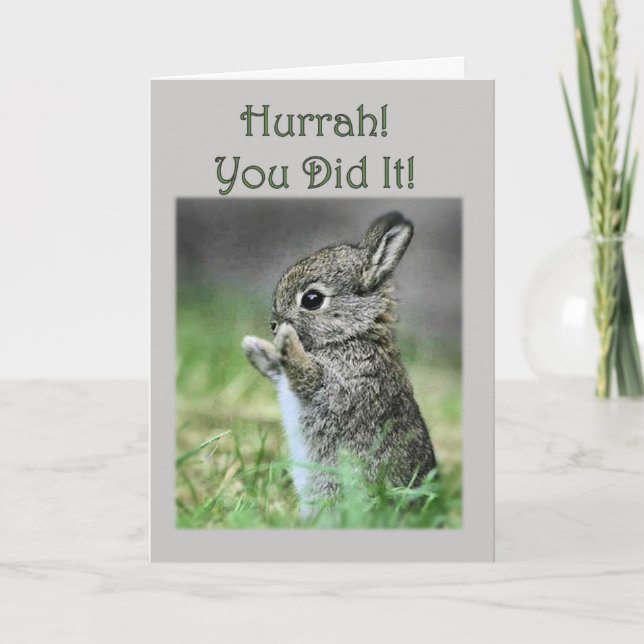 Tarjeta Felicitaciones Baby Bunny (Anverso)