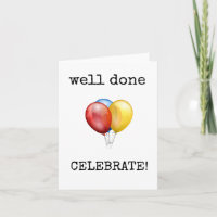 Felicitaciones, Bien Hecho, Celebrar, Globos